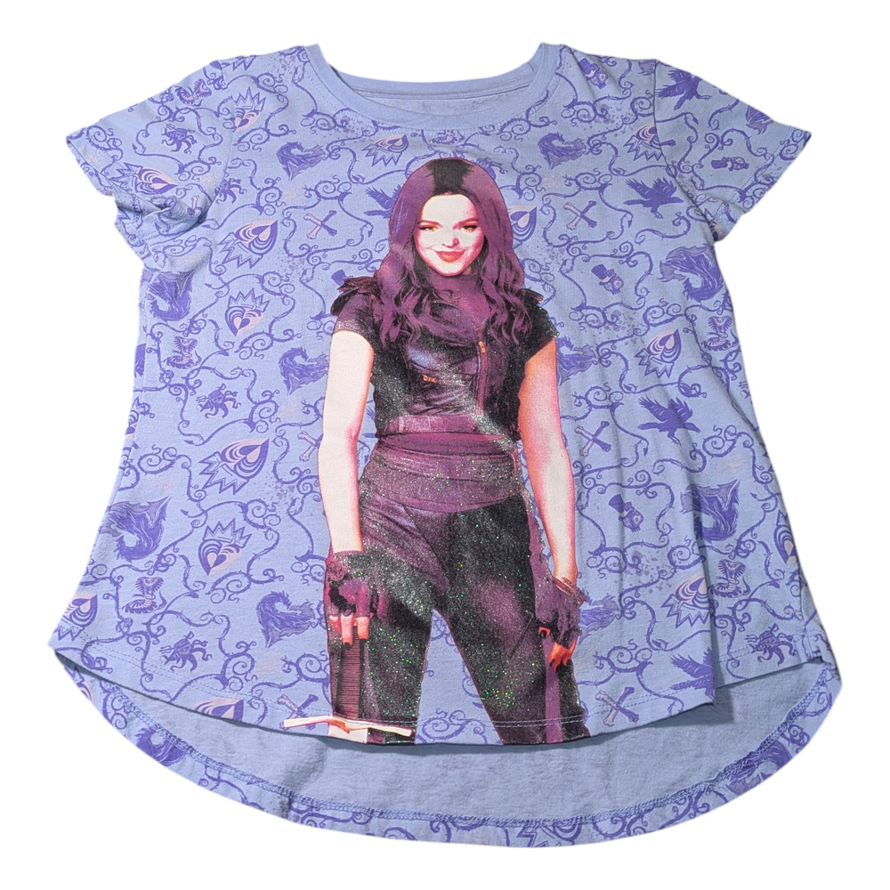 Disney Descendants - Girls Shirt - Size XL 14-16- Purple  - Mel